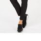 Ideology Women's Knit Back Woven Pants Black Size Small