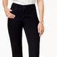 Style & Co Women's Tummy-Control Straight-Leg Jeans Dark Blue Size 4