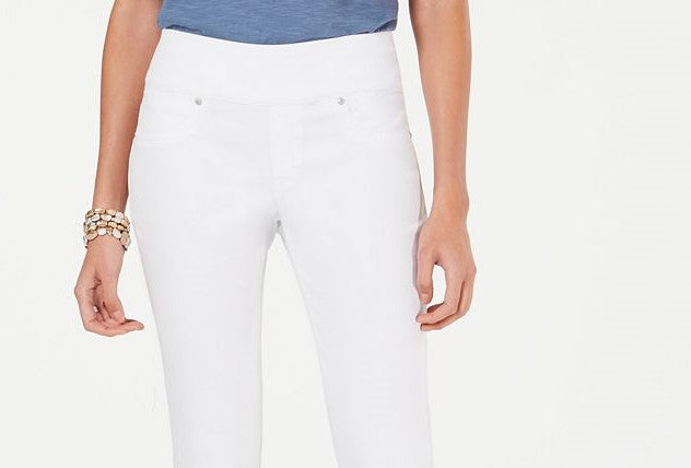 Style & Co Women's Pull On Boyfriend Jeans White Size Extra Large