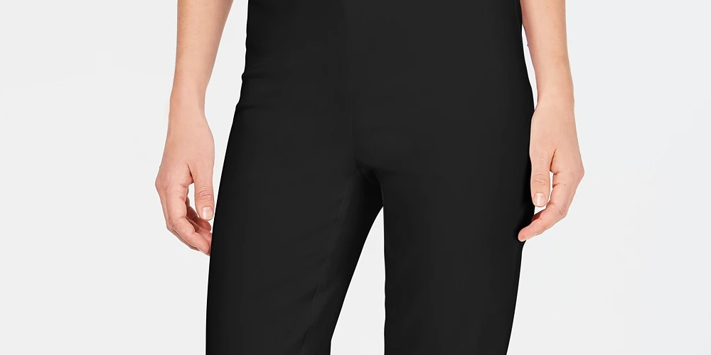 Charter Club Women's Pull-On Capri Pants Black Size 1