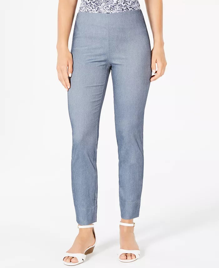 Charter Club Womne's Pull-On Skinny Pants Blue Size 6