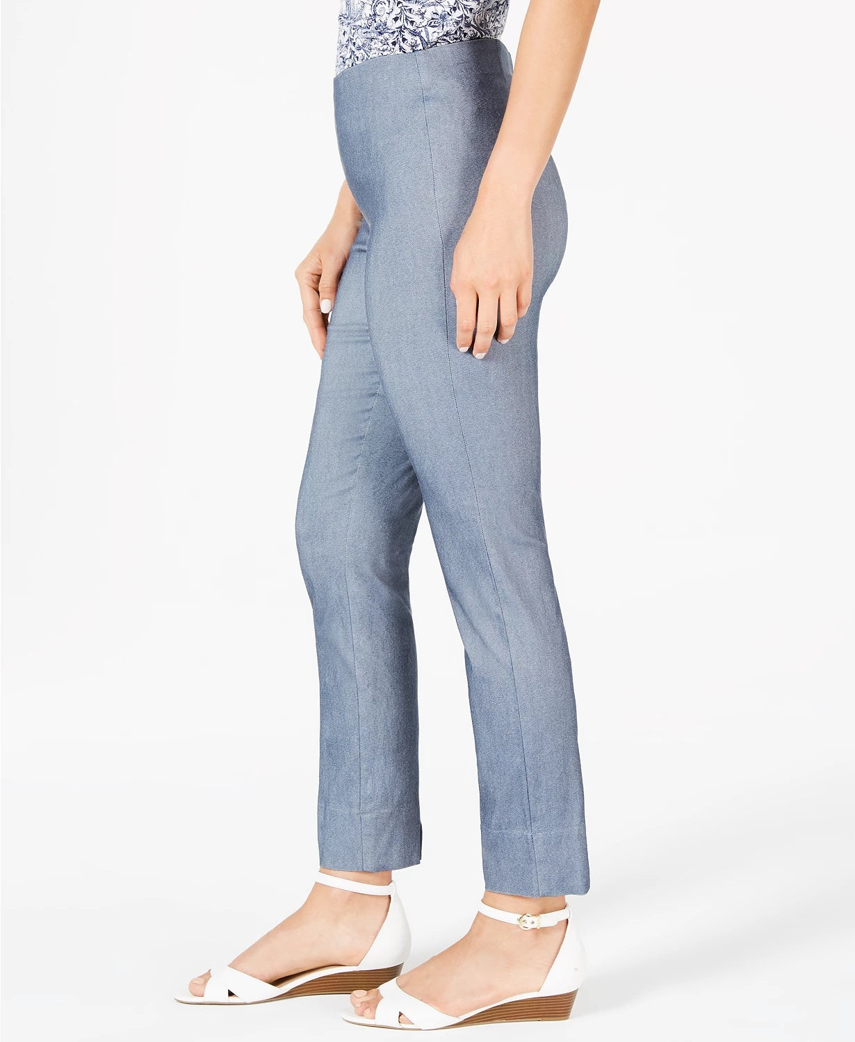Charter Club Women's Pull-On Skinny Pants Blue Size 8