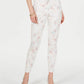 Style & Co Women's Floral-Print Skinny Jeans White Size 12