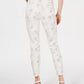 Style & Co Women's Floral-Print Skinny Jeans White Size 12