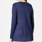 Charter Club Women's Chevron Pointelle Cardigan Blue Size Extra Small