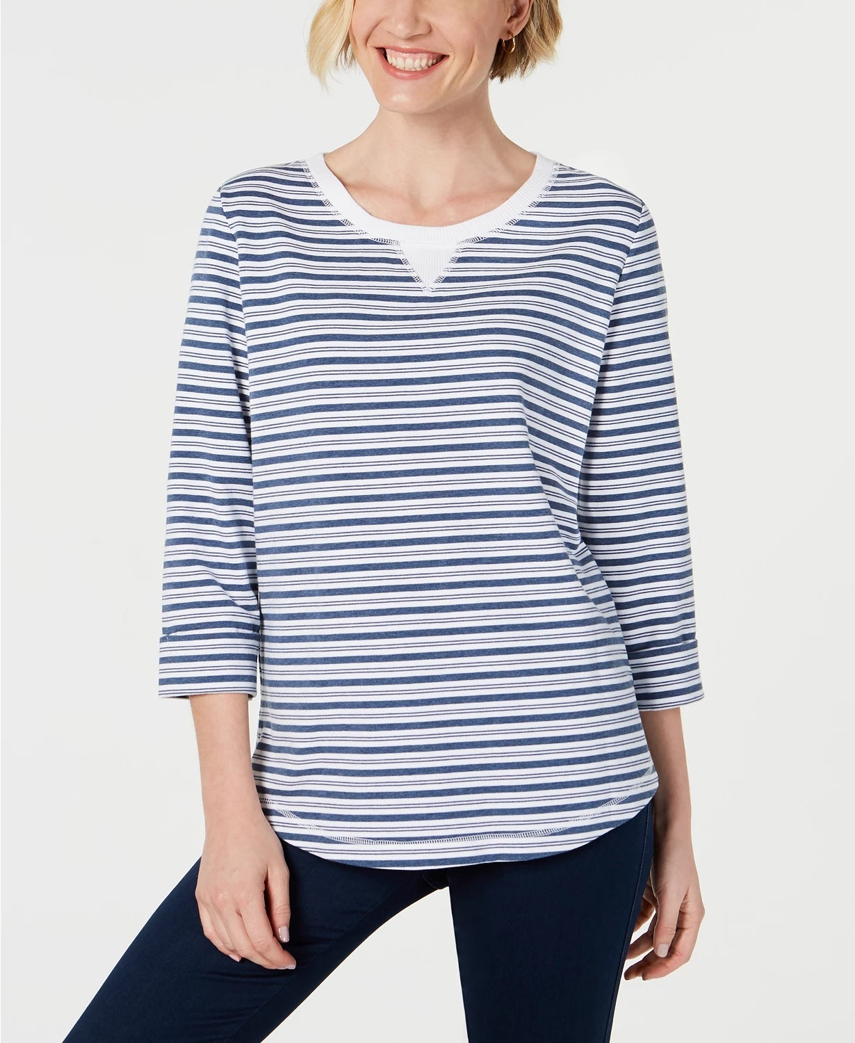 Karen Scott Women's Zoe Sweatshirt Medium Grey Size X-Large