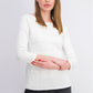Karen Scott Women's Square-Neck Lace-Stripe Top White Size X-Large