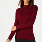 Karen Scott Women's Cotton Mock-Neck Sweater Bright Red Size Extra Large