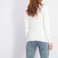 Karen Scott Women's Cotton Ribbed Turtleneck Top White Size XX Large