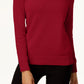 Karen Scott Women's Cotton Zip Neck Sweater Bright Red Size X-Small