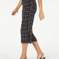 Alfani Women's Petite Printed Belted Culottes Black Size 0