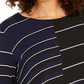 Alfani Women's Printed High Low Tunic Navy Size Small