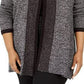 Karen Scott Women's Plus Tipped Cardigan Sweater Black Size 2X