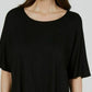 Alfani Women's Scoop-Neck Batwing-Sleeve Top Black Size Large