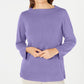 Karen Scott Women's Boatneck Sweater Lt/Pasblue Size Petite Medium