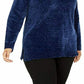 Karen Scott Women's Denim Sweater Blue Size 3X