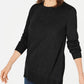 Karen Scott Women's Crewneck Long-Sleeve Sweater Black Size Medium