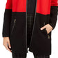 Charter Club Women's Milano Cotton Colorblocked Cardigan Red Size Small