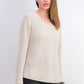 Style & Co Women's Boxy Knit Pullover Sweater Beigekhaki Size Large