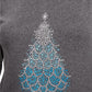 Karen Scott Women's Cotton Holiday-Print T-Shirt Charcoal Size Medium