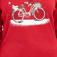 Karen Scott Women's Snow Bike Cotton Top Bright Red Size Medium