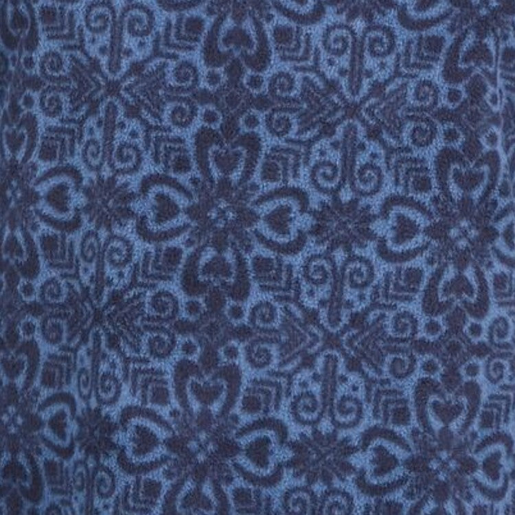 Karen Scott Women's Sport Printed Microfleece Top Blue Size Small