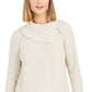 Style & Co Women's Pointelle-Knit Sweater Beige Size Medium