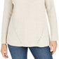 Style & Co Women's Pointelle-Knit Sweater Beige Size Medium