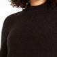 Alfani Women's Mock Neck Boucle Sweater Black Size Medium
