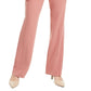 Alfani Women's Belted Straight-Leg Pants Med Pink Size 10
