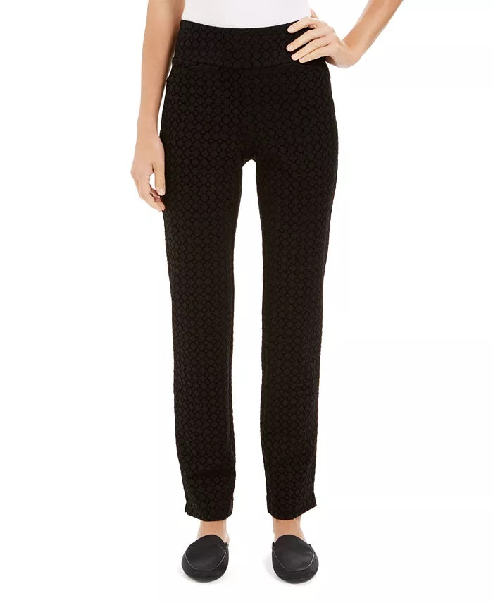 Charter Club Women's Pull-On Tummy Control Pants Black Size 10
