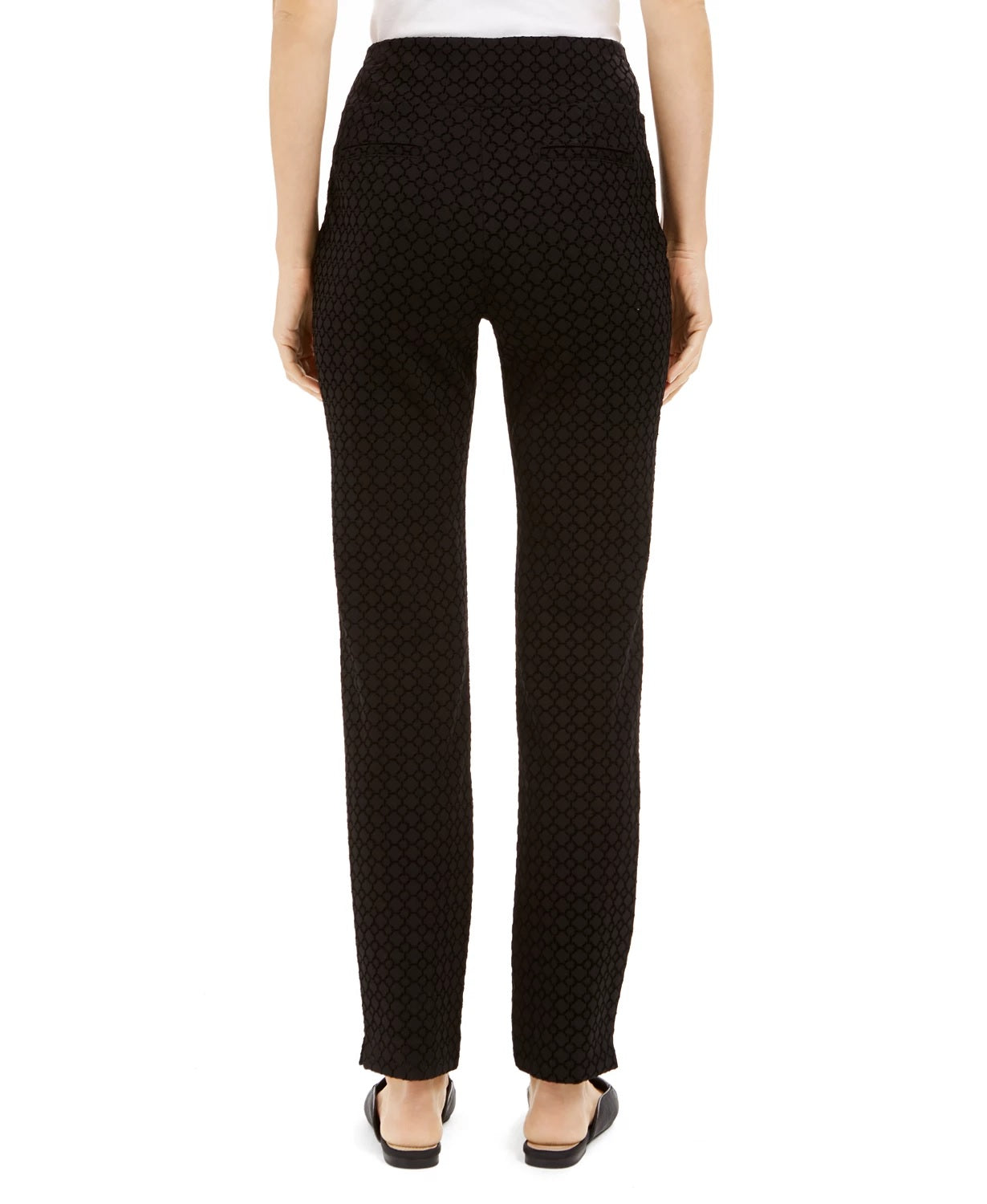Charter Club Women's Pull-On Tummy Control Pants Black Size 10