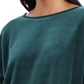 Charter Club Women's Velvet Tie Sleeve Top Dark Green Size Medium
