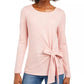 INC International Concepts Women's Side Tie Top Pink Size X-Large