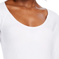 Bar III Women's Scoop Neckline Bodysuit White Size Small