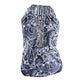 INC International Concepts Women's Plus Size Printed Keyhole-Cutout Embellished Halter Top Blue Size XX-Large