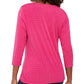 JM Women's Colletion Embellished Twist-Front Top Med Pink Size Small