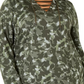 Ideology Women's Camouflage Warm Up Hoodie Green Size 2X