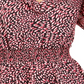 Bar III Women's Ditsy Print Low Back Ruffled Top Red Size X-Large