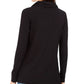 Charter Club Women's Cowlneck Top Black Size Medium