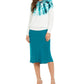 International Concepts Women's Cotton Tie-Dye Sweater Green Size Extra Large