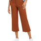 Style & Co Women's Wide Leg Cropped Pants Medium Brown Size 10