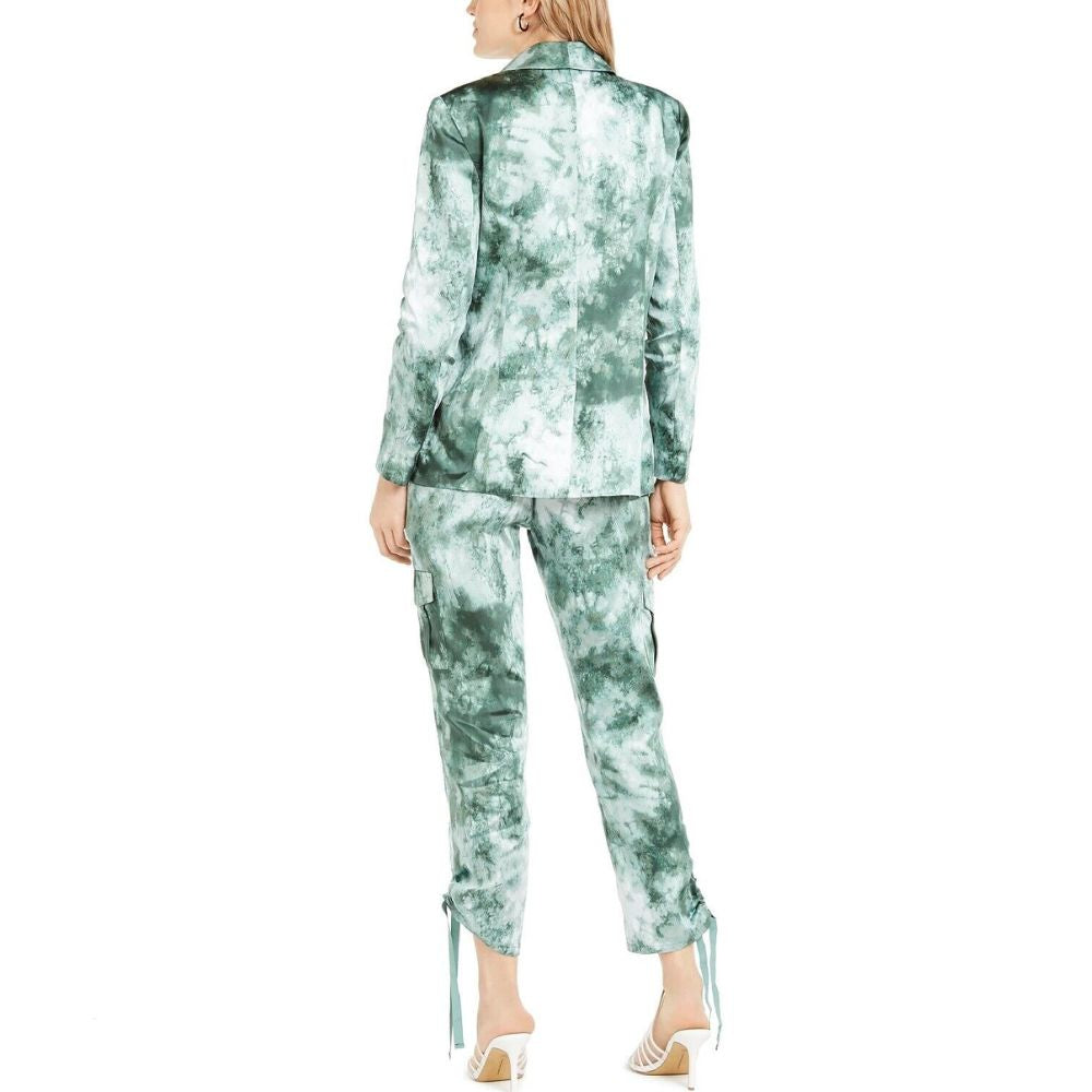 INC International Concepts Women's Tie Dye Blazer Green Size Small