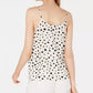 Bar III Women's Polka Dot Camisole Top White Size Large