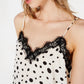 Bar III Women's Polka Dot Camisole Top White Size Large