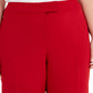 Anne Klein Women's Plus Size Flat-Front Stretch Pants Gray Size 24W