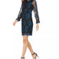 Taylor Women's Embroidered-Floral Dress Black Size 10