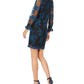 Taylor Women's Embroidered-Floral Dress Black Size 10
