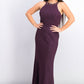 Nightway Women's Glitter Knit Gown Dark Purple Size 8
