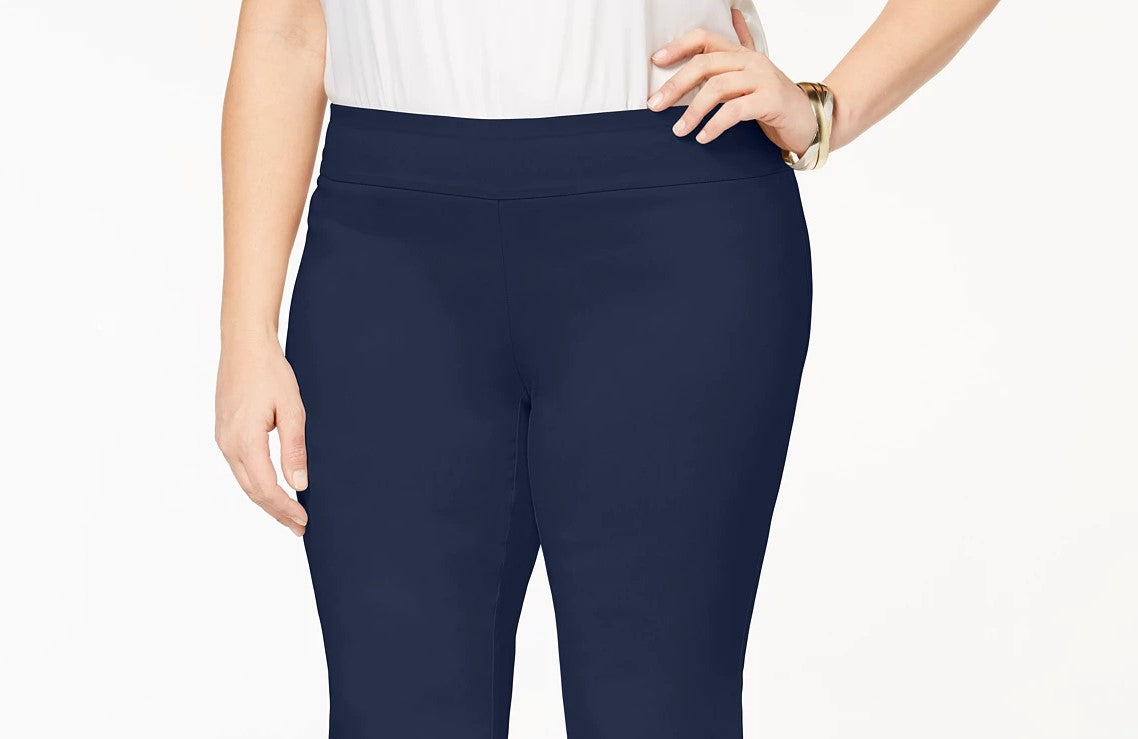 JM Collection Women's Capri Pants Blue Size 1X